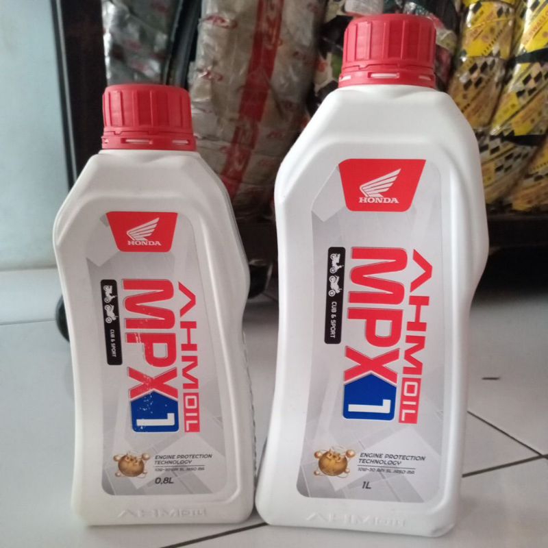 Oli mesin motor bebek asli original AHM MPX1 0,8L 1L 800ml 1000ml original AHM