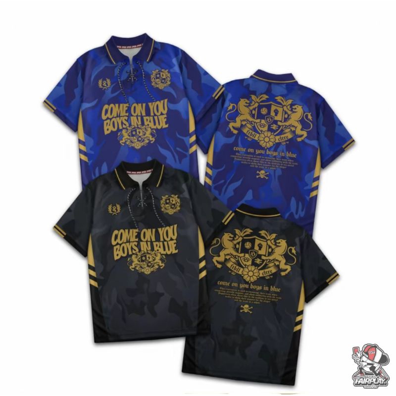 jersey vintage COME ON YOU BOYS IN BLUE persib series / jersey fantasi persib bandung / jersey persi