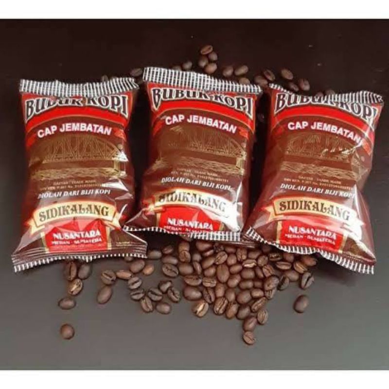 

KOPI CAP JEMBATAN 90 GR / KOPI SIDIKALANG MEDAN / KOPI HITAM BUBUK HALUS ROBUSTA