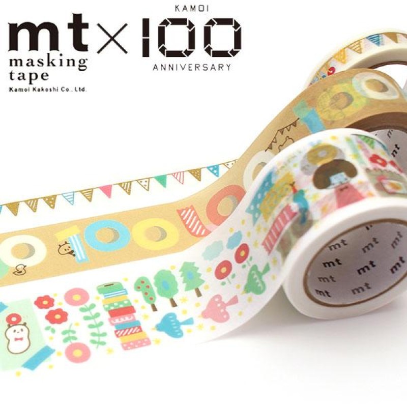 

MT Masking Tape Mizutama Kamoi 100th Anniversary Perekat Kertas Selotip Jepang Lebar Lakban Washi Limited Edition