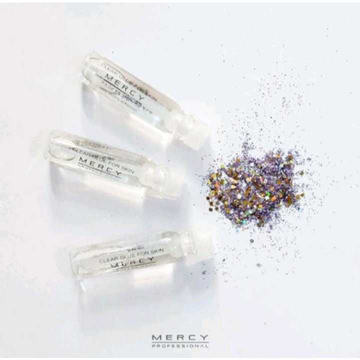 

Lem Kulit Transparan Clear Glue For Skin MERCY Professional premium / lem glitter manik dll