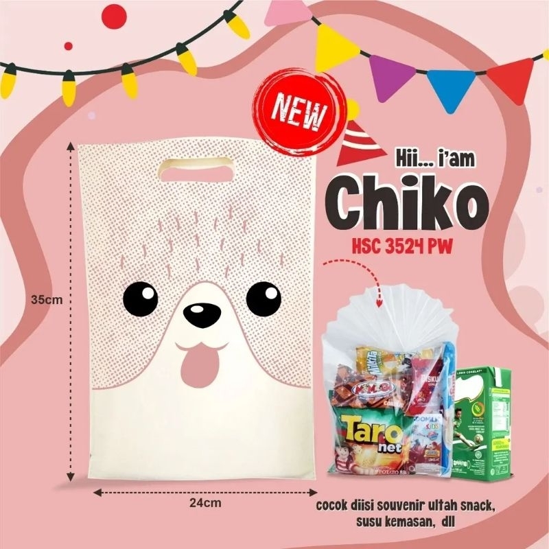 

goodie bag spunbond ulang tahun kartun 3524