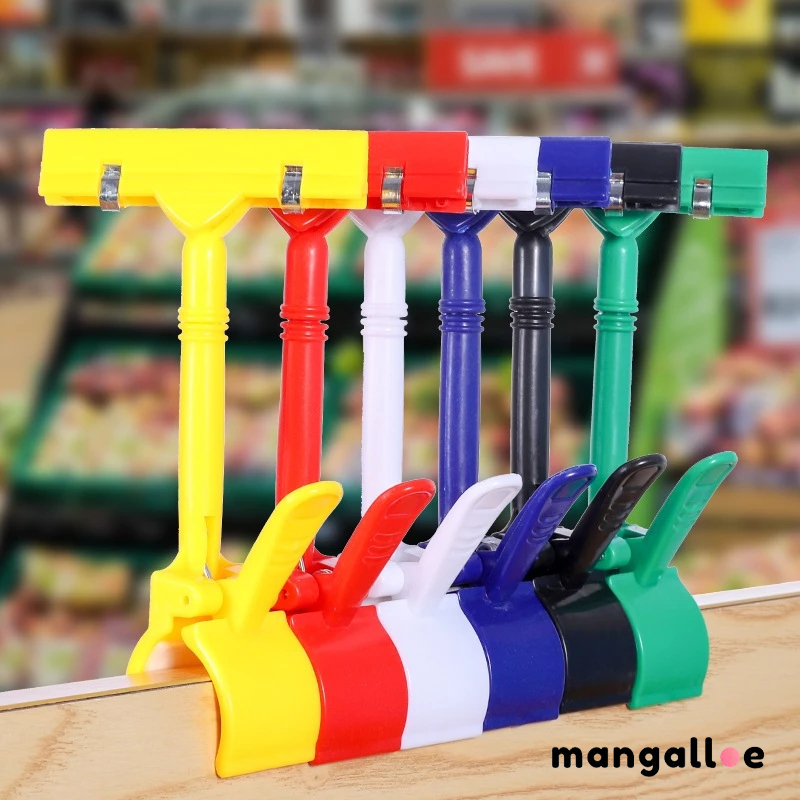 

✨COD PENJEPIT LABEL HARGA/Daftar Harga Tenda Toko Supermarket Display Clips Holder Advertising Clip Plastic Rotatable Clip Plastic Clamps 16.5CM/Penjepit Harga Price Tag untuk Papan Label Obral Harga MG