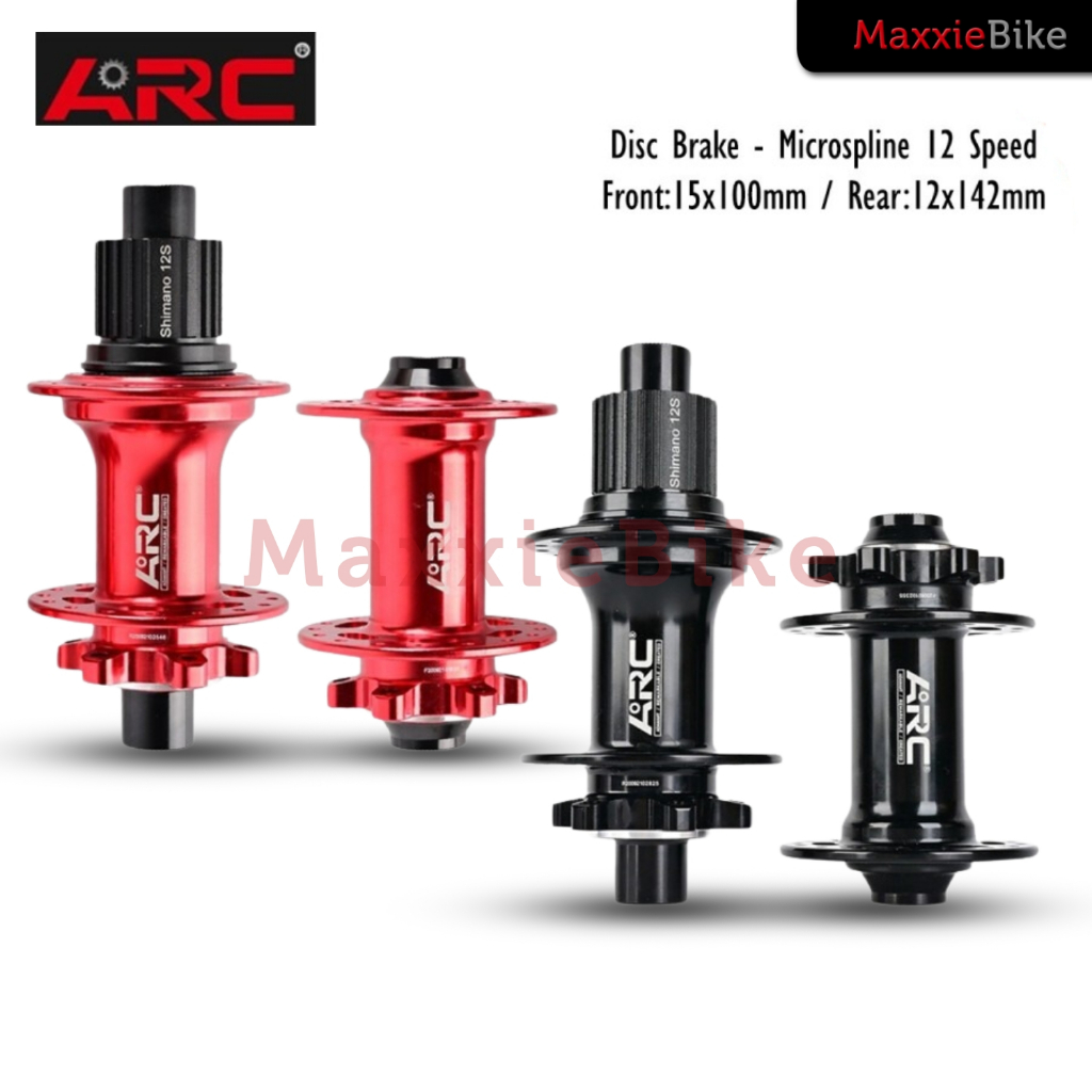 Hub FreeHub ARC MT009 32 Hole 4 Bearing 6 Pawls TA Microspline 12 Speed Disc Brake HubFreeHub Sepeda