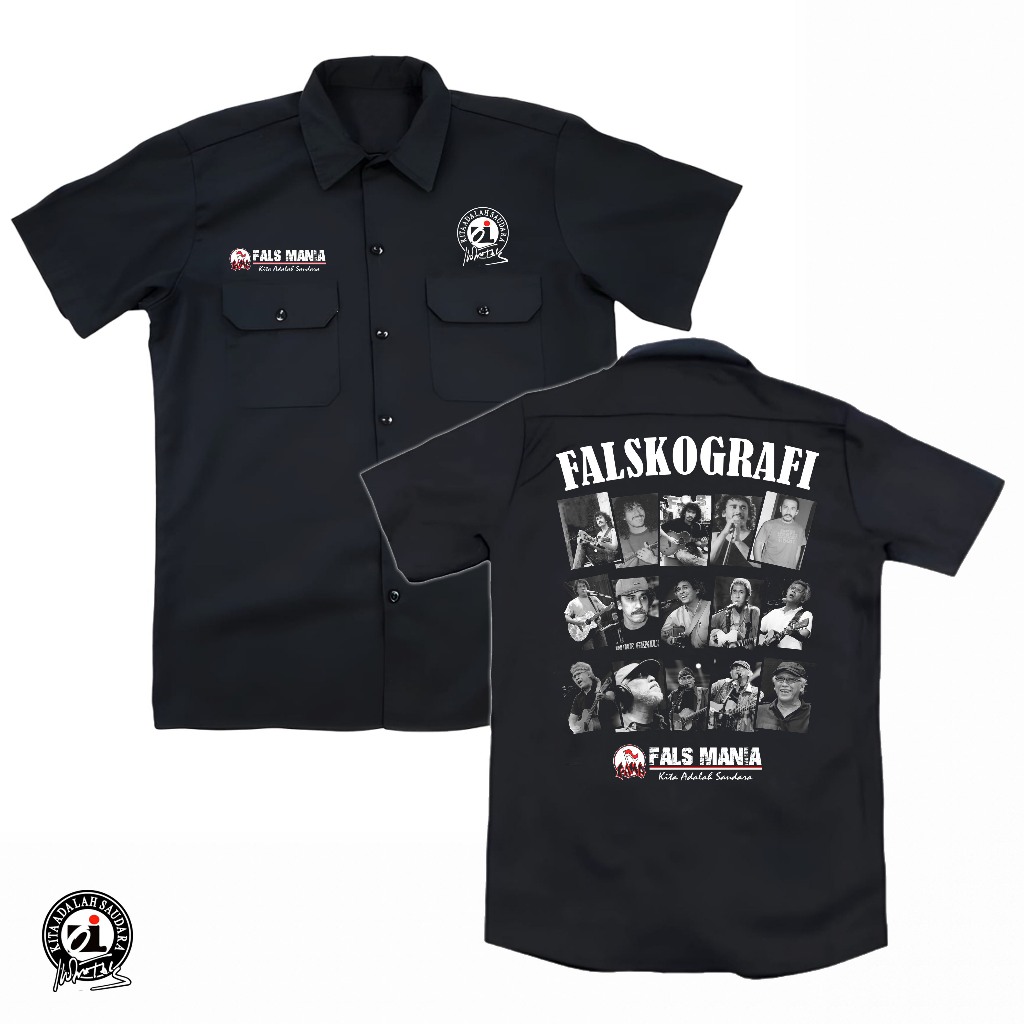 Kemeja Workshirt Iwan Fals Kemeja Kerja PDH