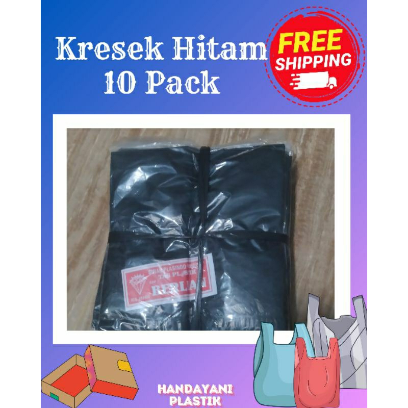 KRESEK HITAM 1 IKAT (10 PACK)
