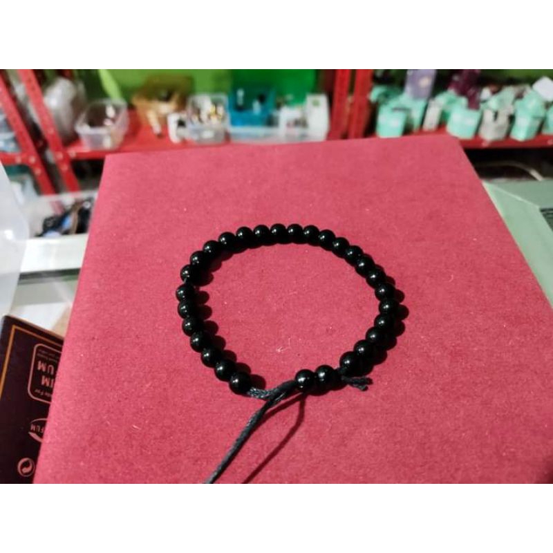 gelang giok hitam 6mm asma  Al-Husaini
