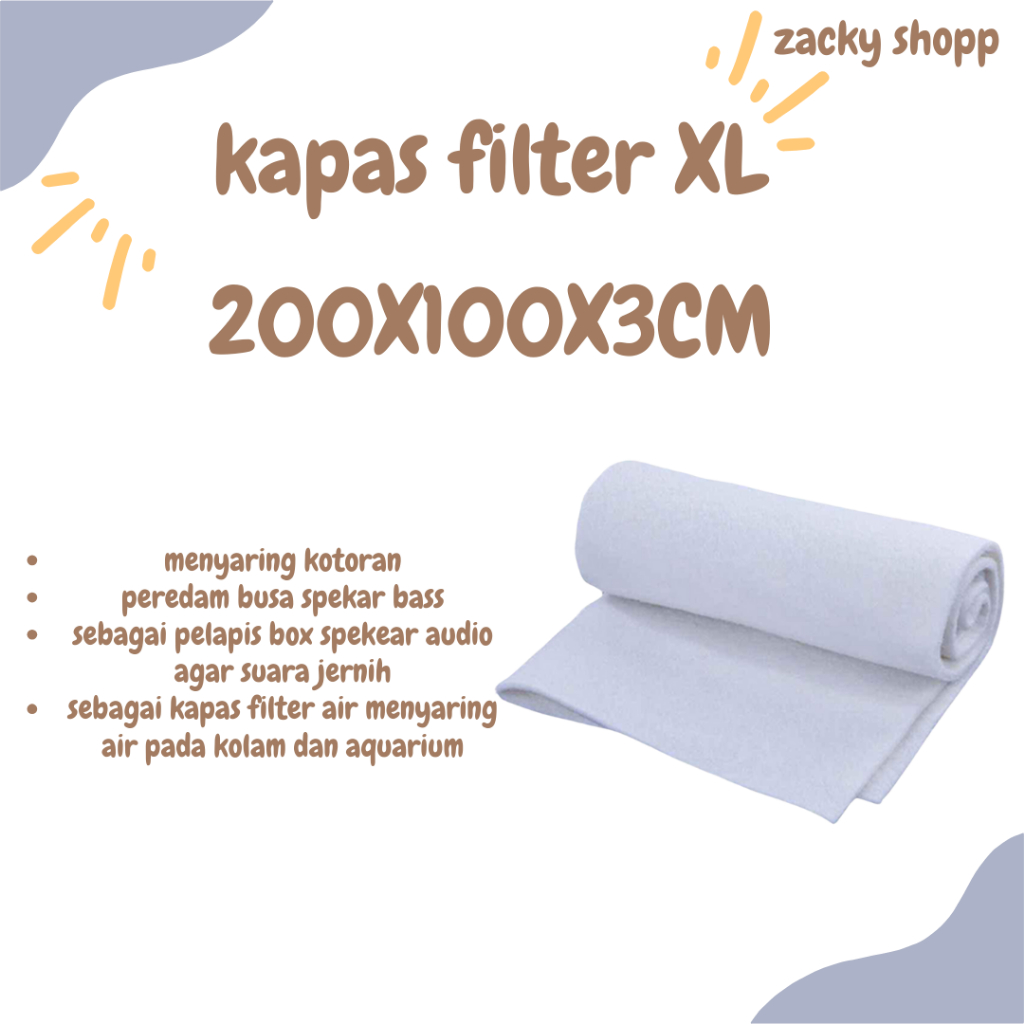 Busa Bio Filter - Busa Filter - Kapas Filter Aquarium 2mx1m