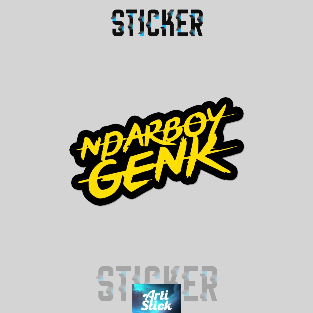 (3 PCS) Sticker Band Series NDARBOY GENK | Vinyl Laminasi anti air | ArtiStick Merch