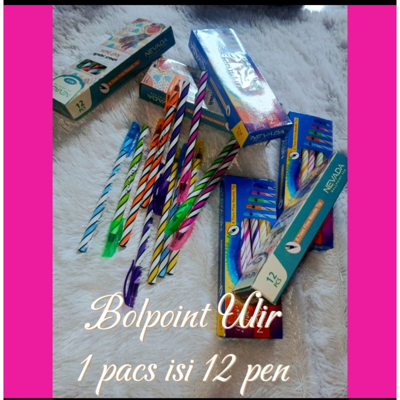 

Selusin pen/Bolpoin Ulir Murah Grosir ecer 1pacs isi12