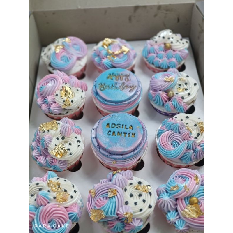 

cup cake warna unicorn