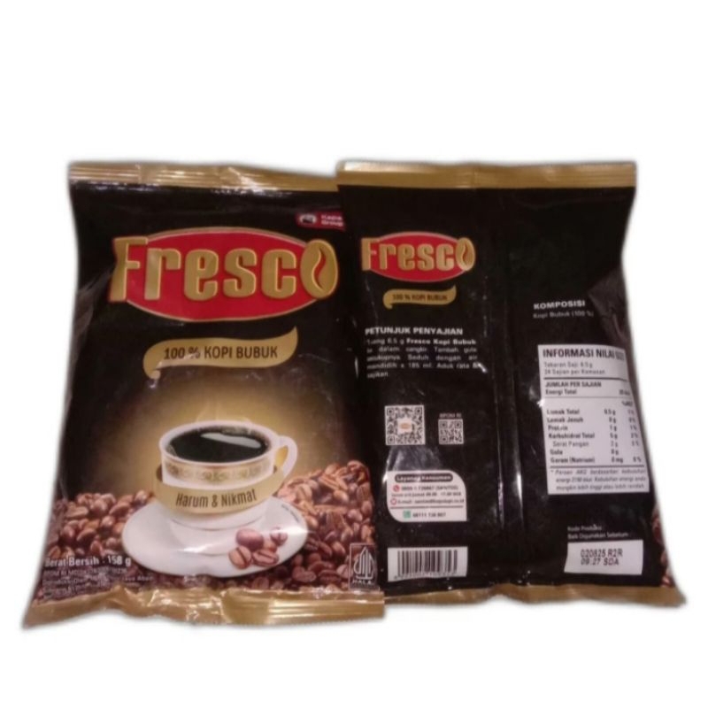 

Fresco Kopi Hitam Murni 158gr, Kapal Api Silver Kopi Tubruk 380gr