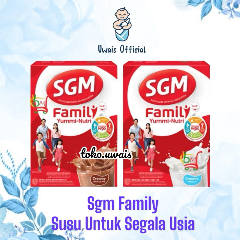 

SGM FAMILY YUMMI NUTRI CREAMY VANILA & CREAMY COKELAT 330g| MOHON BACA DESKRIPSI PRODUK