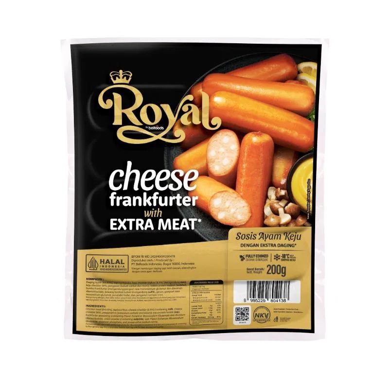 

Royal Cheese Frankfurther Sausage 200gr