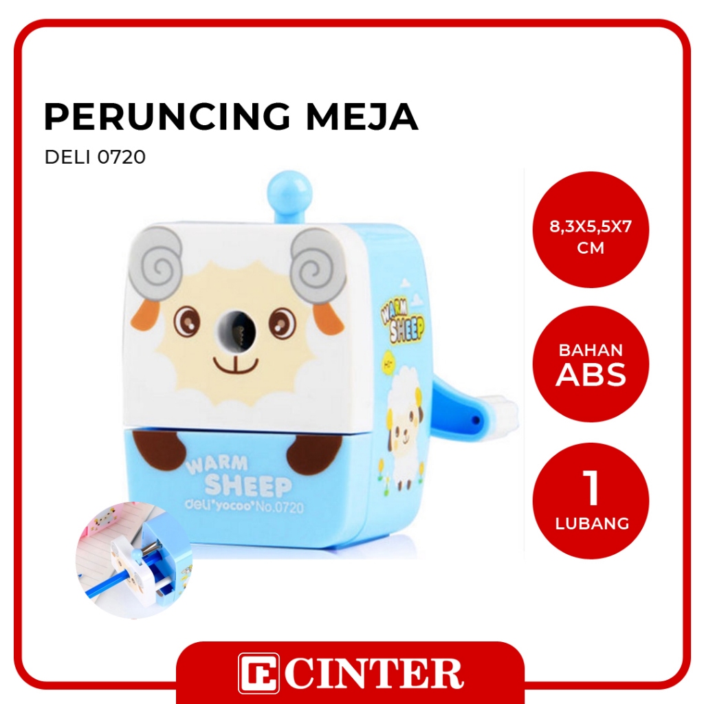 

DELI - PERUNCING MEJA / SERUTAN MEJA / RAUTAN / SHARPENER WARM SHEEP 0720