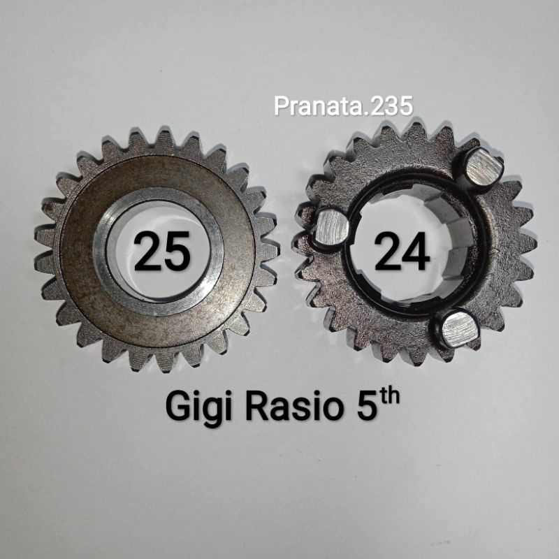 Original Set Gigi No 5 Rasio Mata 25 24 Honda CB GL 100 125 JAPAN Ori Bawaan Gear Ratio Primer Sekun