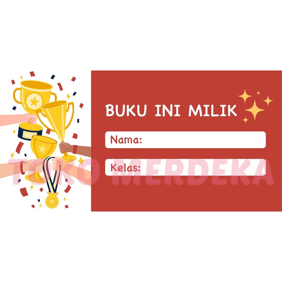 

WINNER" - Sticker label nama buku pelajaran