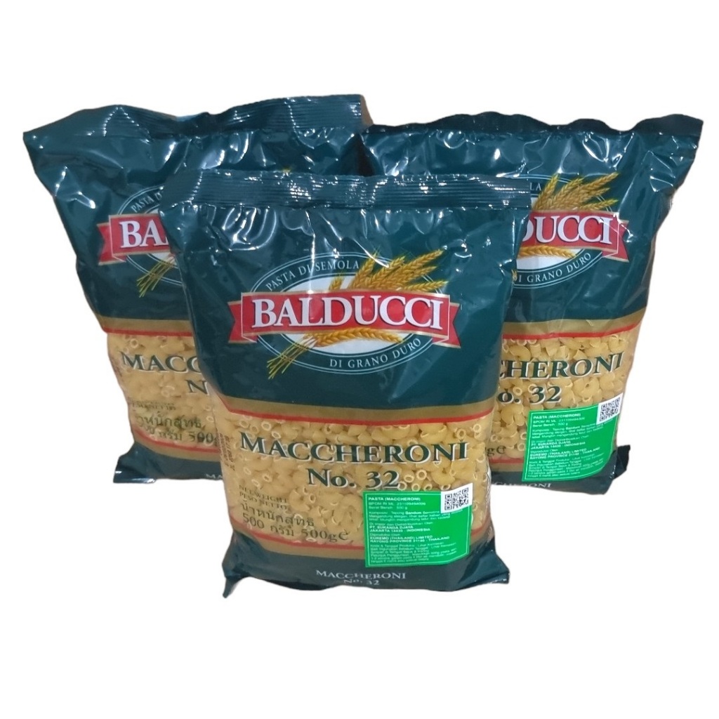 

Navi_Lezatoz Makaroni Macaroni Maccaroni Maccheroni Makroni Pasta Mentah Kering Balducci Impor 500