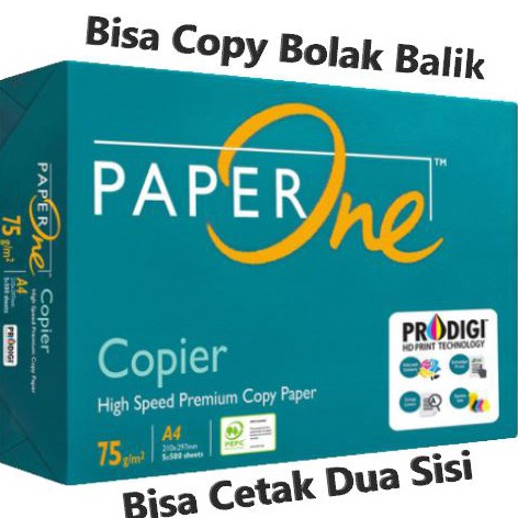 

Grosir Termurah Kertas Print Fotocopy HVS A4 75 gr PaperOne Rim W54