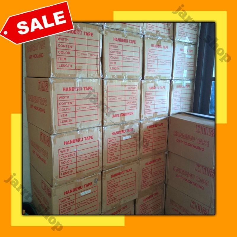 

1 DUS LAKBAN BENING 45MM × 90 YARD HANDERU TAPE || UKURAN JUJUR HARGA PROMO 2inch Solatip Solasi Lakban Murah