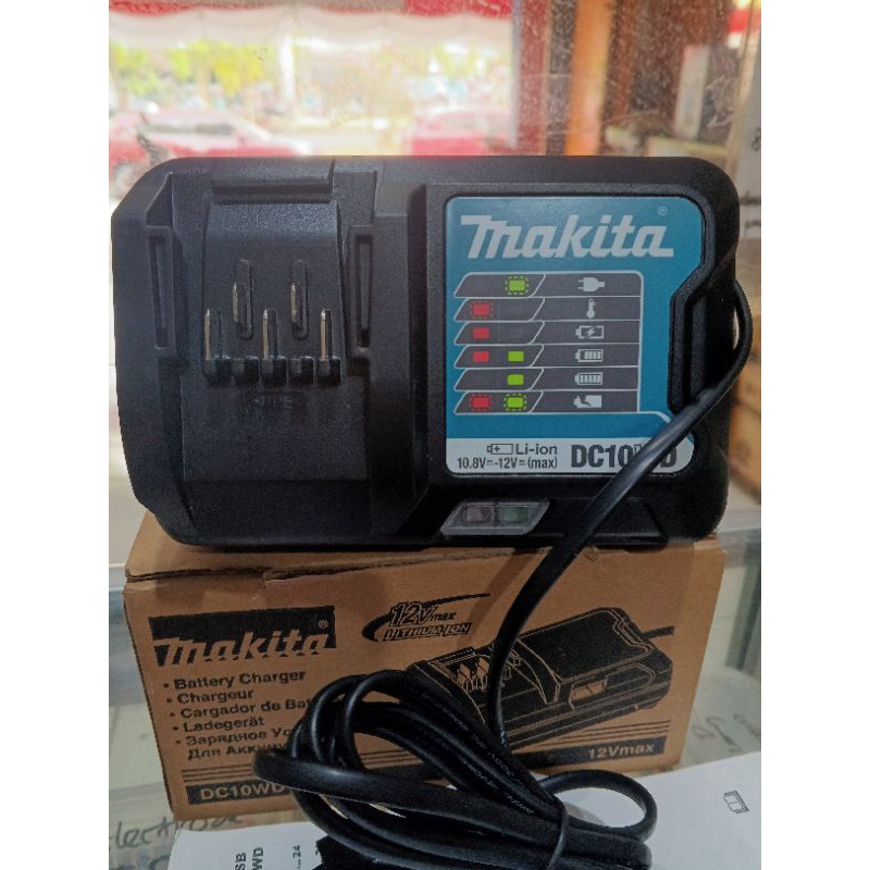Charger Makita 12 V 12V Ori Untuk Bor Baterai Cordless Drill Driver 12v DC 10 WD DC10WD