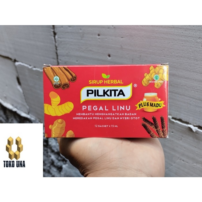 PILKITA Plus Madu Original 12 Sachet Sirup Herbal Untuk Pegal Linu