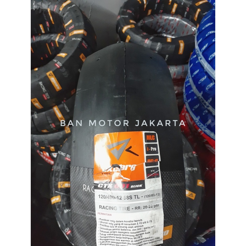 Ban Scoopy Slick Tubeless 120/80-12 Kingland CTX Ban Balap Slick Ring 12