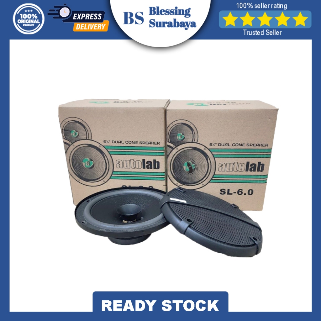 SPEAKER PINTU MOBIL 6 Inch COAXIAL 100 Watt AUTOLAB SL 6.0