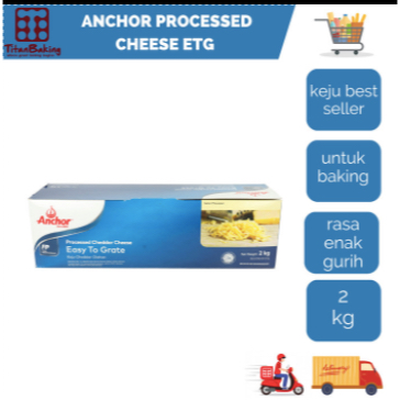

ANCHOR PROCESSED CHEESE ETG 2 KG KEJU CHEDDAR ANCHOR