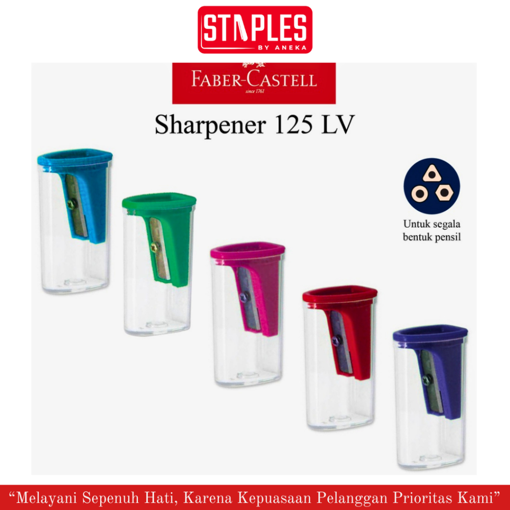 

Rautan Pensil Faber Castell / Sharpener Pencil 125 LV / Penggerik