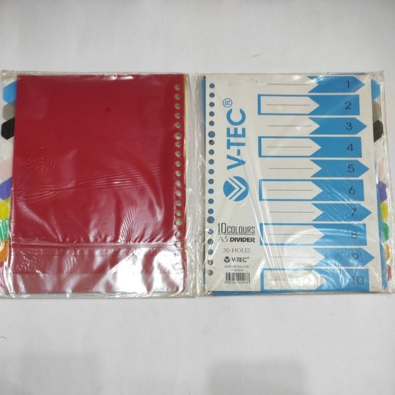 

pembatas/divider map binder A5 v-tec