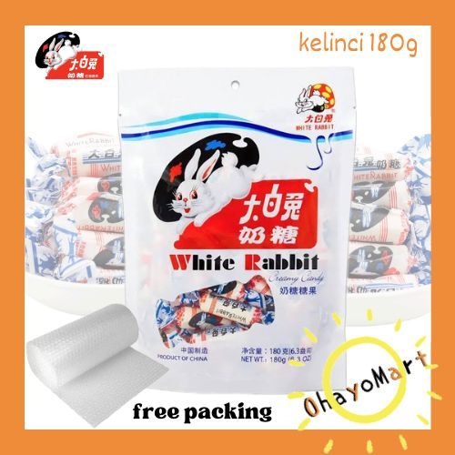 

permen kelinci / permen jadoel / white rabbit candy /creamy candy 180g