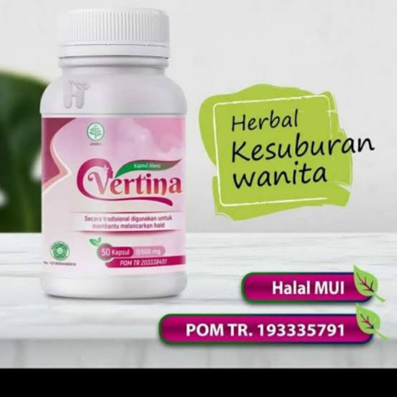 Vertina Obat melancarkan Haid Penyubur kandungan