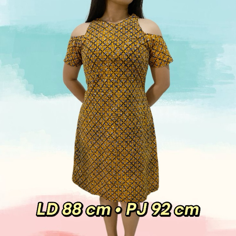 [PRELOVED] DRESS BATIK BODY FIT KATUN PREMIUM