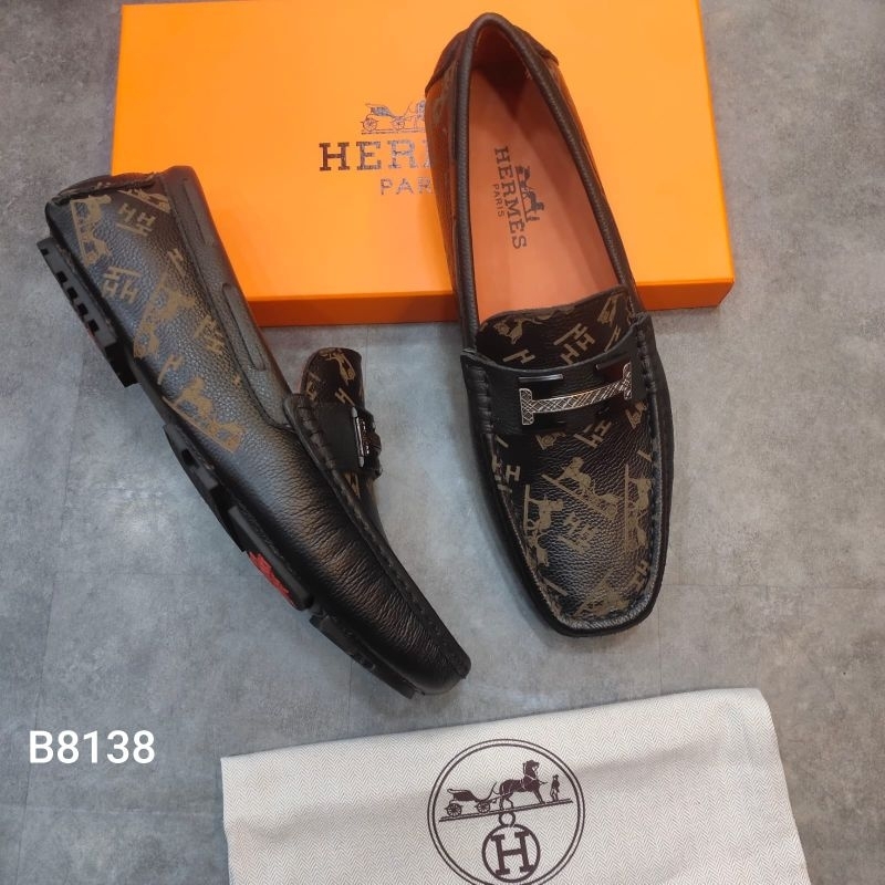 SEPATU LOAFER PRIA HERMES SEPATU LOAFER HITAM MEWAH BRANDED IMPORT 2021