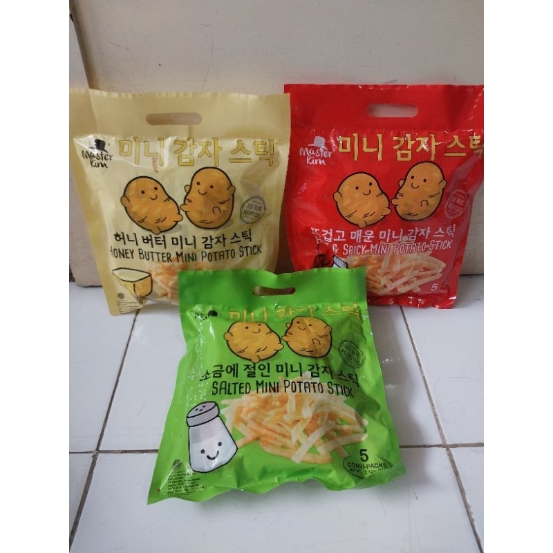

master kim salted / honey butter / hot & spicy mini potato stick 80gr