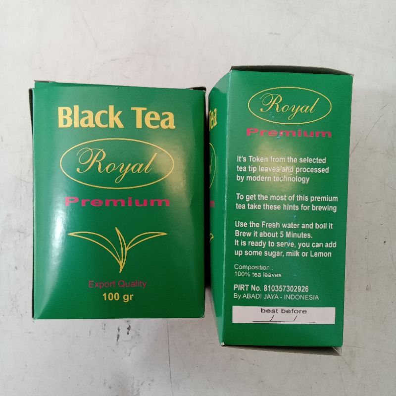 

Teh hitam 100gr Black tea royal premium teh bubuk FRESH