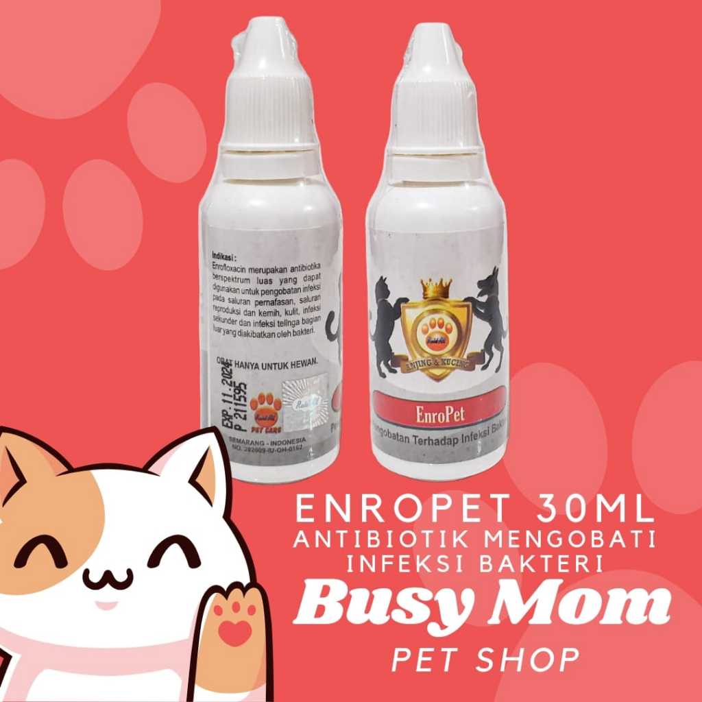 Enro Pet Raid All 30 ml Antibiotik Bakteri Menghambat DNA Gyrase Bakteri Pseudomonas Aeruginosa Kleb