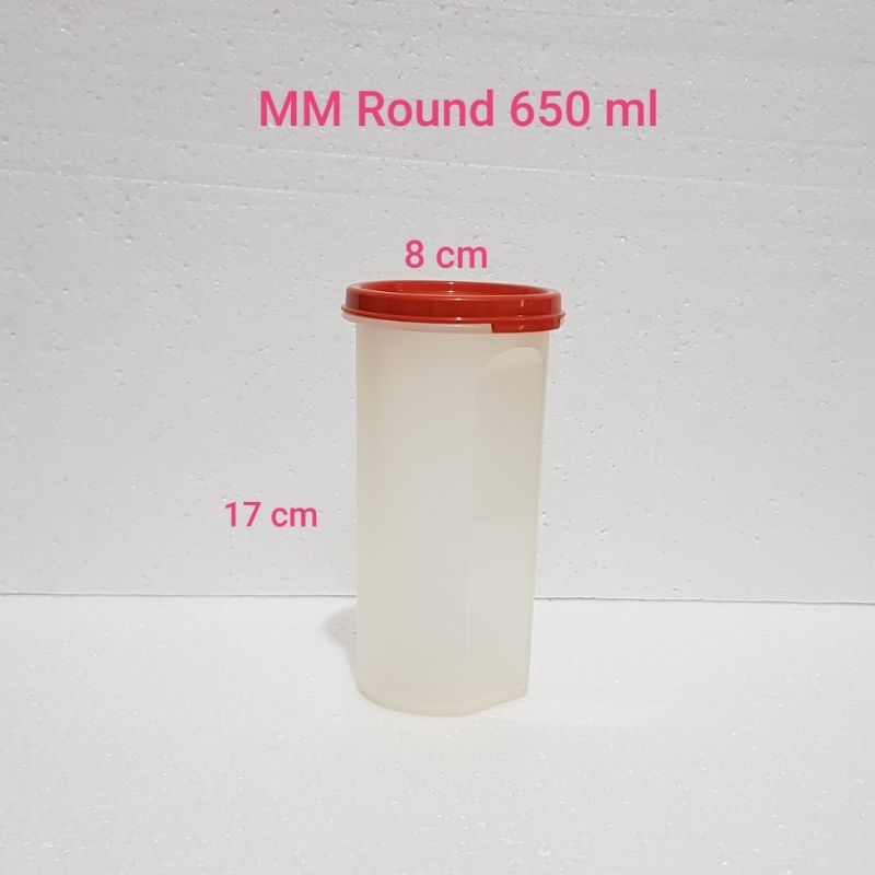 mm round 650ml tupperware