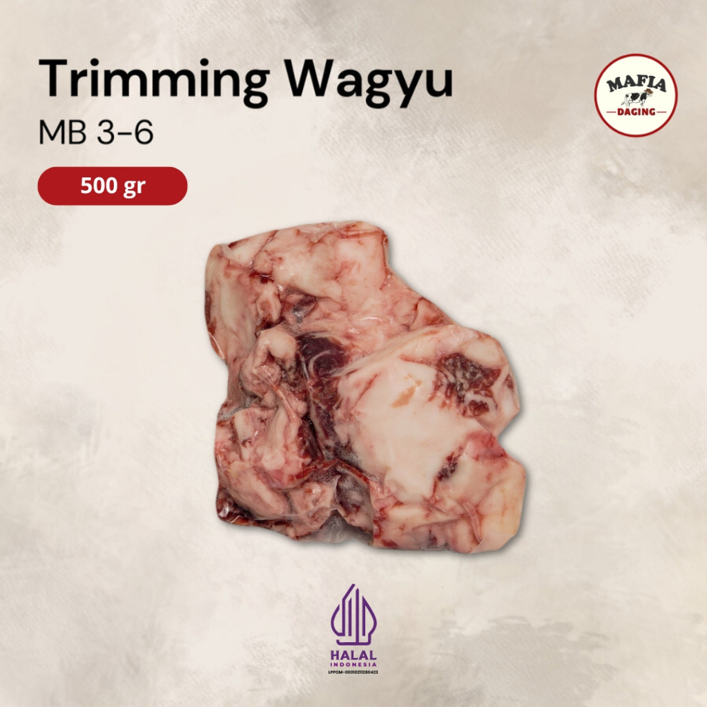 

[Mafia Daging] Trimming / Tetelan Wagyu MB 3-6 500g