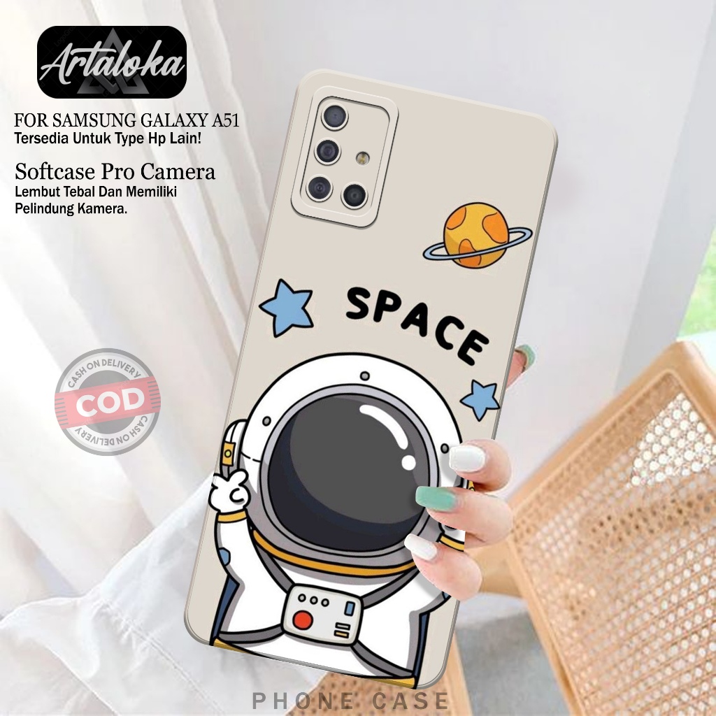 Softcase Hp Samsung Galaxy A51 Fashion Case Astronod Case Samsung Galaxy A51 Silikon TPU Pro Camera 