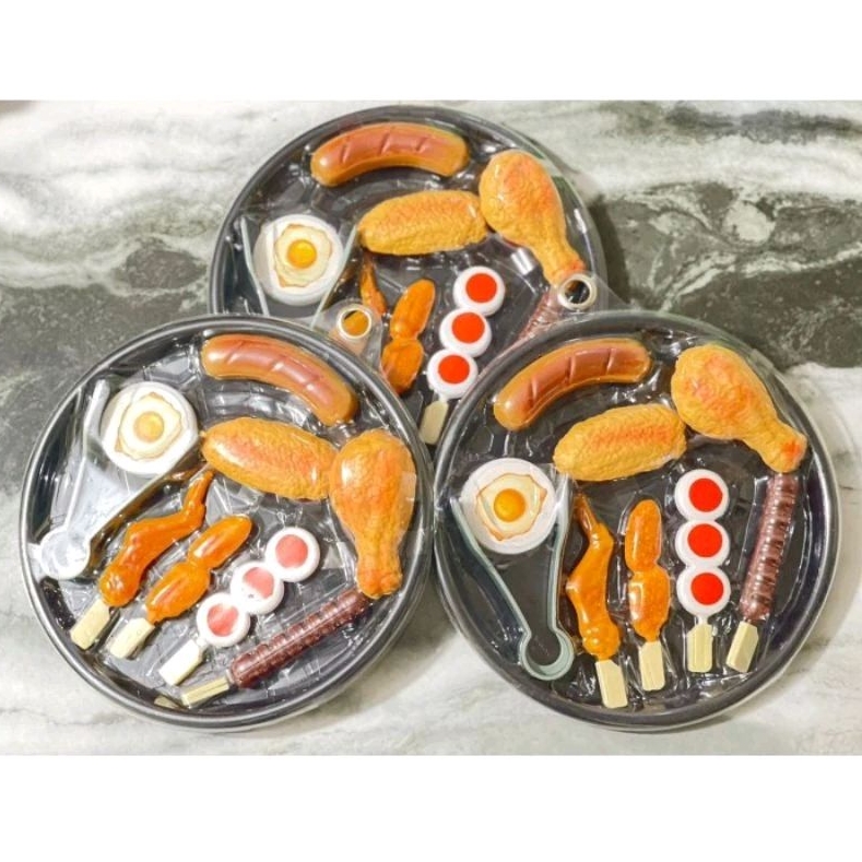 Mainan Masak Masakan Barbeque BBQ Nampan Bulat SS1588