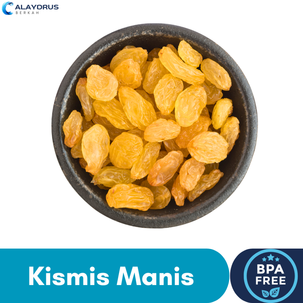 

Kismis Arab Mutiara Manis Simin 500 Gram | Golden Raisins Premium Organik Jumbo Oleh Oleh Haji Umroh