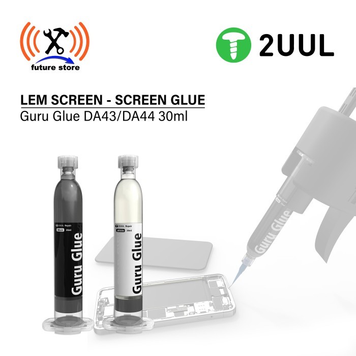 

2UUL DA43/DA44 Lem Jelly Lem Touchscreen Lem LCD Guru Glue Soft Buffer Adhesive for Phone Repair 30ML Hitam/Putih Original