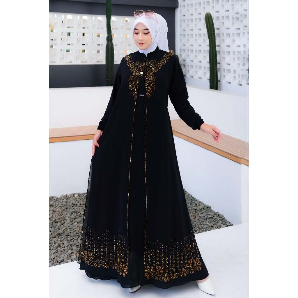 Gamis Pesta Navisa Dress Ceruty Babydoll Premium Gamis Pesta