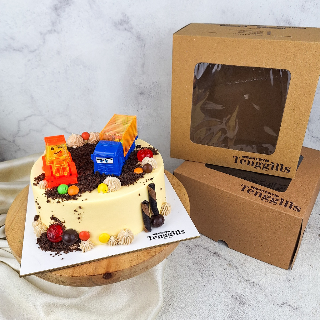 

SURABAYA SAJA [FREE TOPPER] Truck Record Cake Tart Ultah Anak