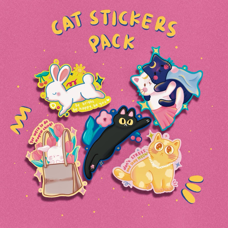 

Die Cut Sticker Pack | Cat Sticker vol1
