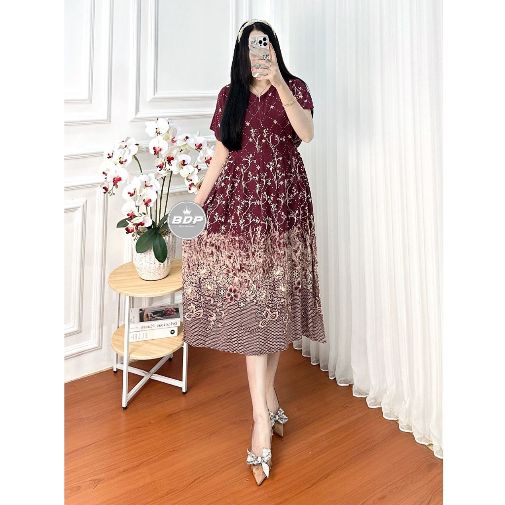 Baju Daster Chibi Kekinian Terbaru Motif Wulan Tali Samping Rayon Premium