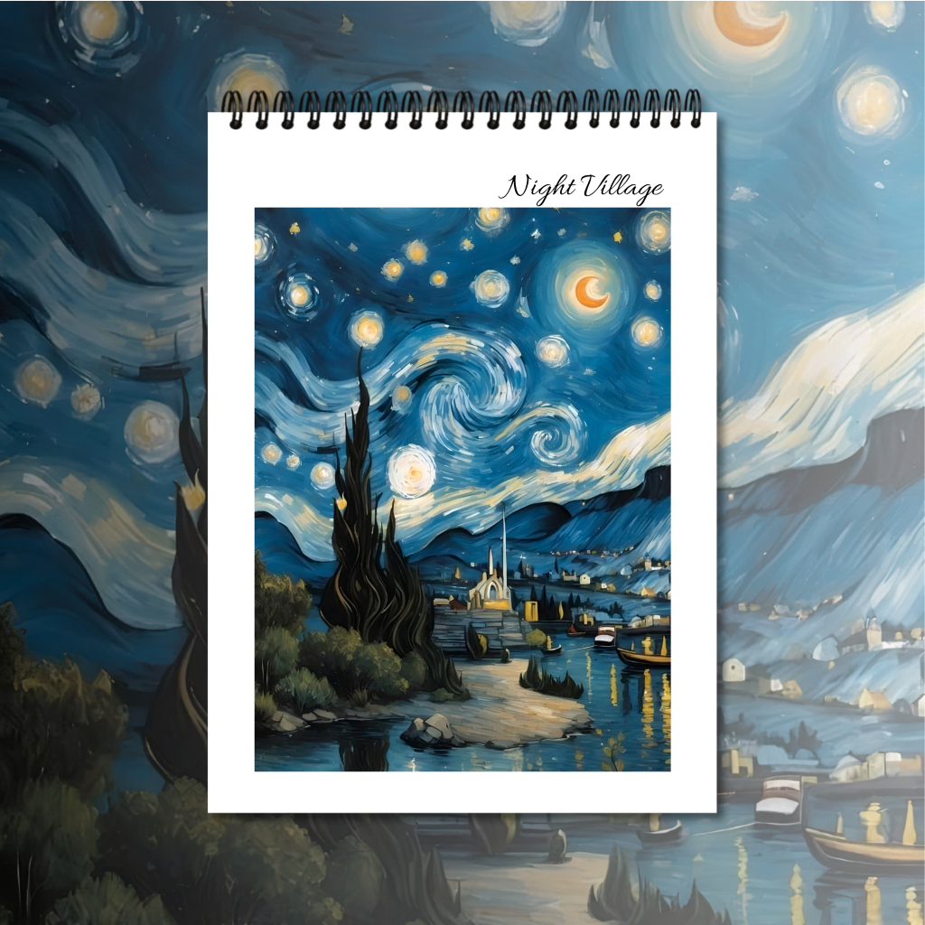 

( NEW ) Sketchbook A5 Aesthetic Buku Gambar Vertikal Jilid Spiral Atas