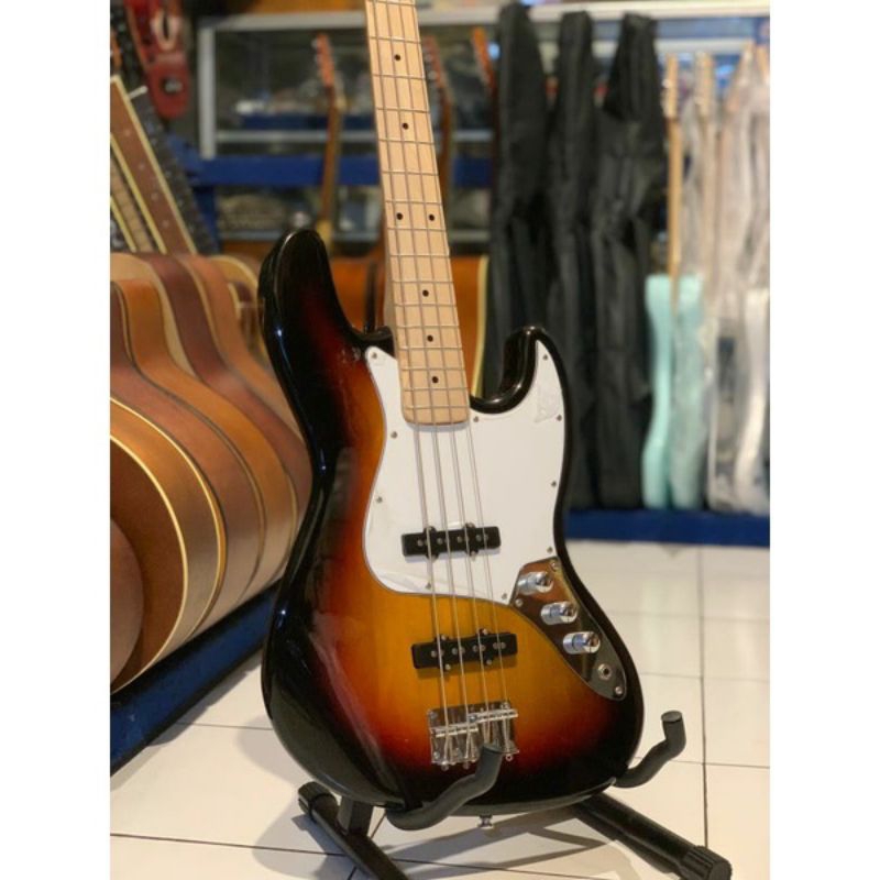 Bass Elektrik Leopard Difergio Sunbrush Neck Maple